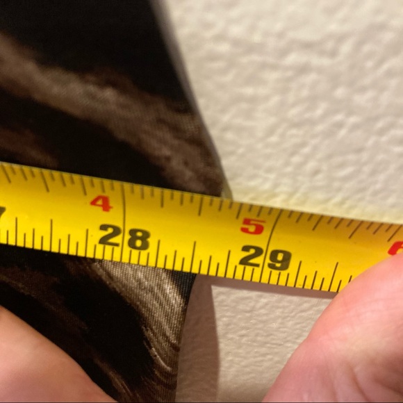 Alembika brand leopard print Women’s long sleeved dress with 2 pockets, size 2 - Picture 10 of 10